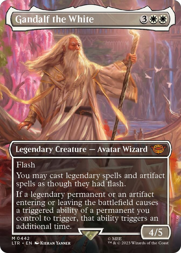 Gandalf the White (Borderless Alternate Art) [The Lord of the Rings: Tales of Middle-Earth] | Webway Games