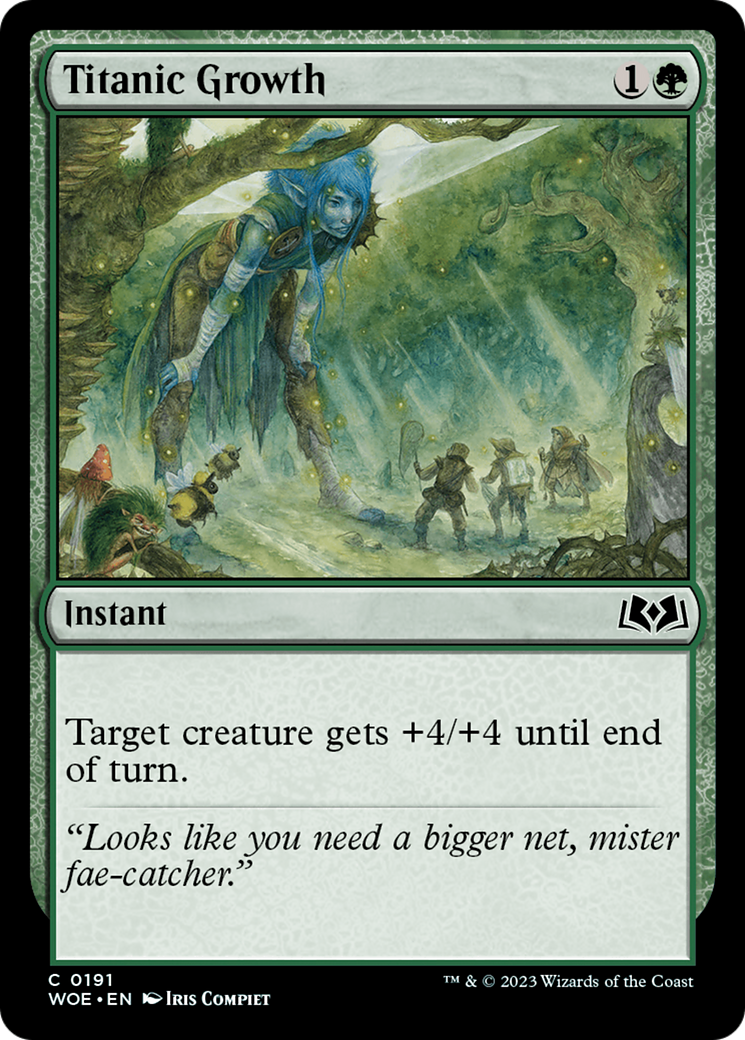Titanic Growth [Wilds of Eldraine] | Webway Games