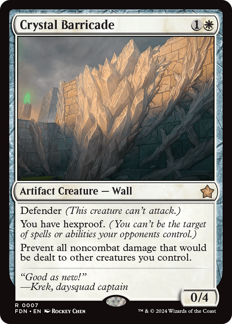 Crystal Barricade [Foundations] | Webway Games