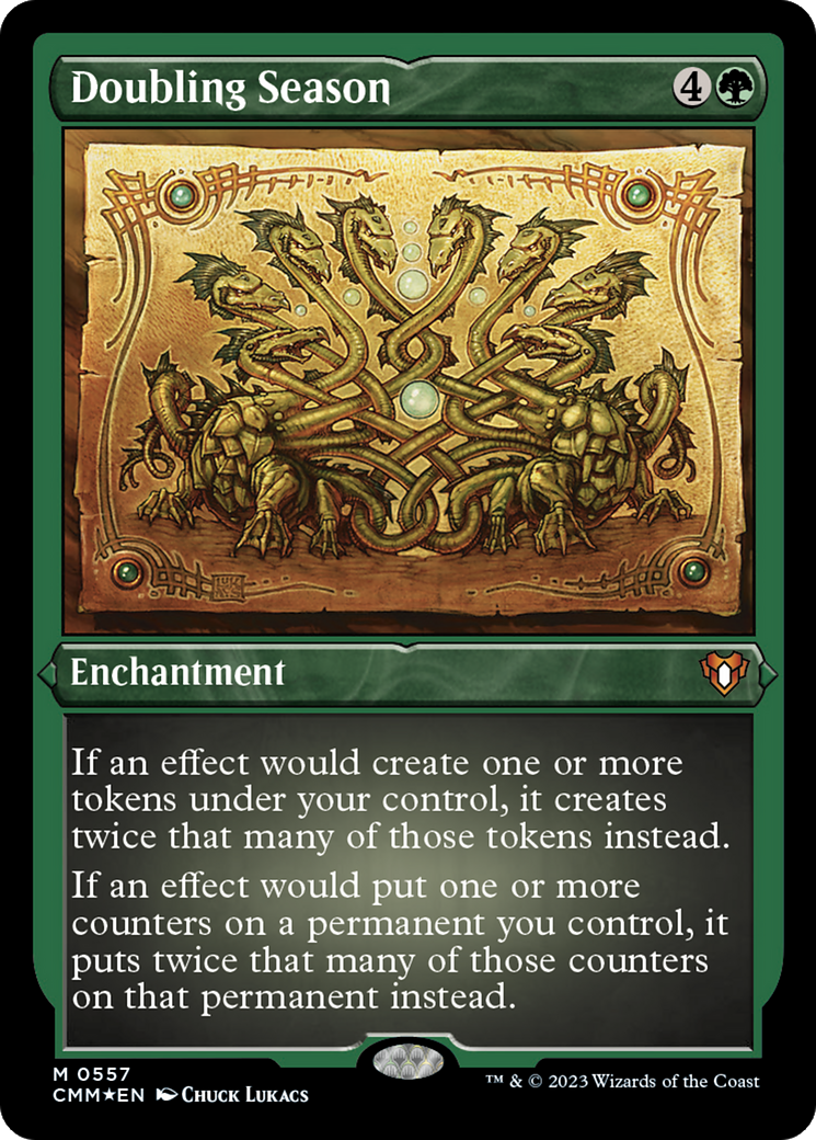 Doubling Season (Foil Etched) [Commander Masters] | Webway Games