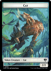 Treasure // Cat (0005) Double-Sided Token [Commander Masters Tokens] | Webway Games