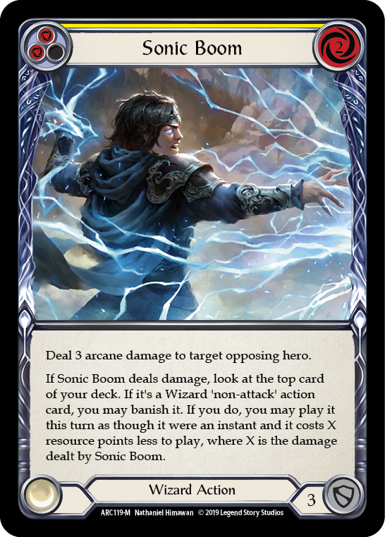 Sonic Boom [ARC119-M] (Arcane Rising)  1st Edition Rainbow Foil | Webway Games