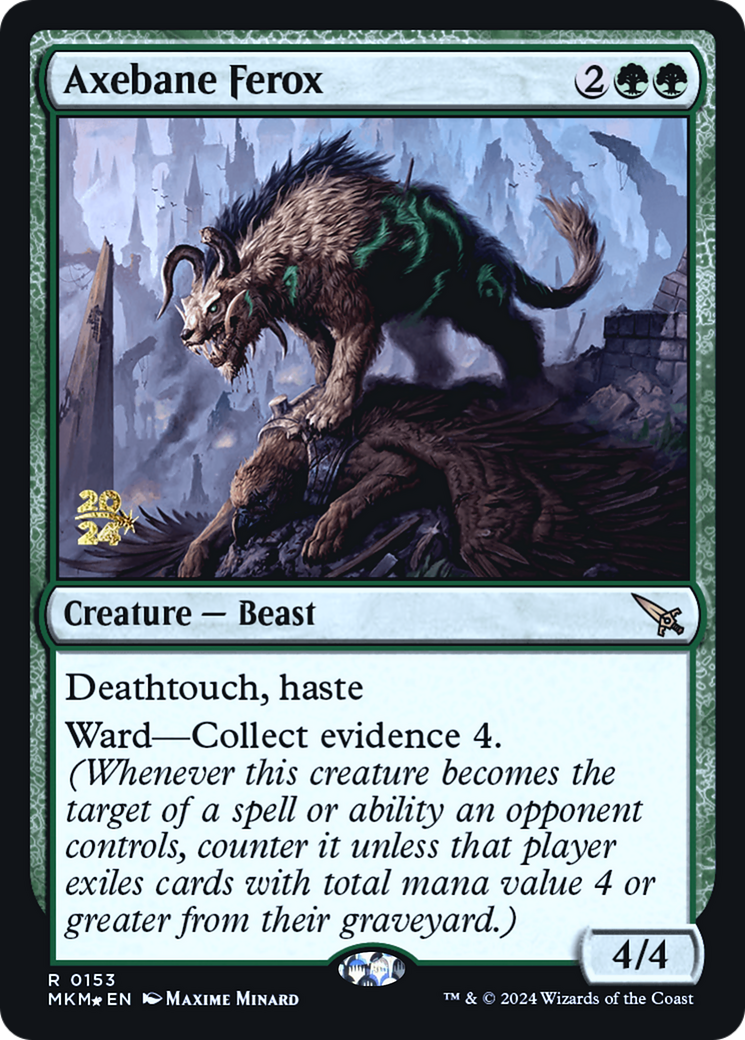 Axebane Ferox [Murders at Karlov Manor Prerelease Promos] | Webway Games