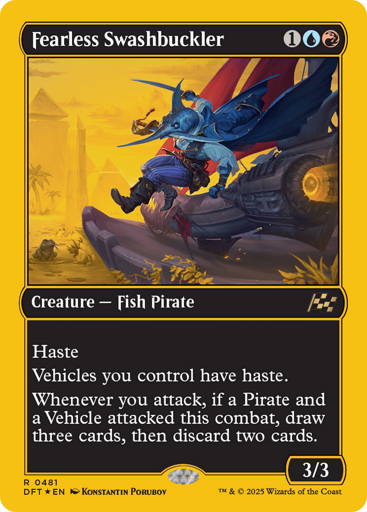 Fearless Swashbuckler (First-Place Foil) [Aetherdrift] | Webway Games