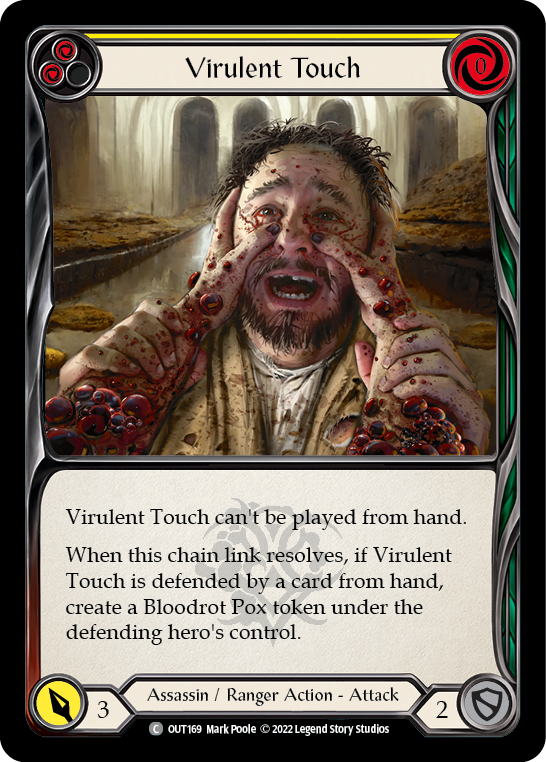 Virulent Touch (Yellow) [OUT169] (Outsiders) | Webway Games