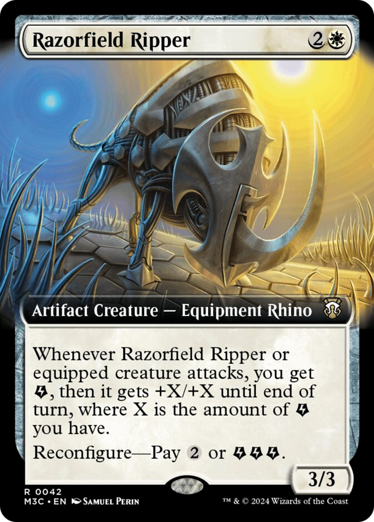 Razorfield Ripper (Extended Art) (Ripple Foil) [Modern Horizons 3 Commander] | Webway Games