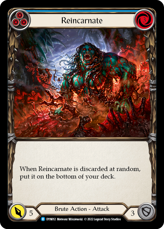 Reincarnate (Blue) [DYN012] (Dynasty)  Rainbow Foil | Webway Games