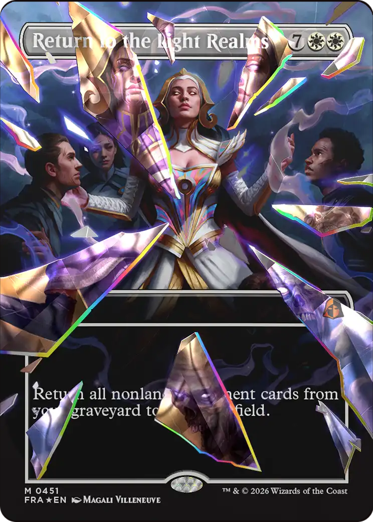 Return to the Light Realms (Borderless) (Facet Foil) (0415) [Reality Fracture] | Webway Games