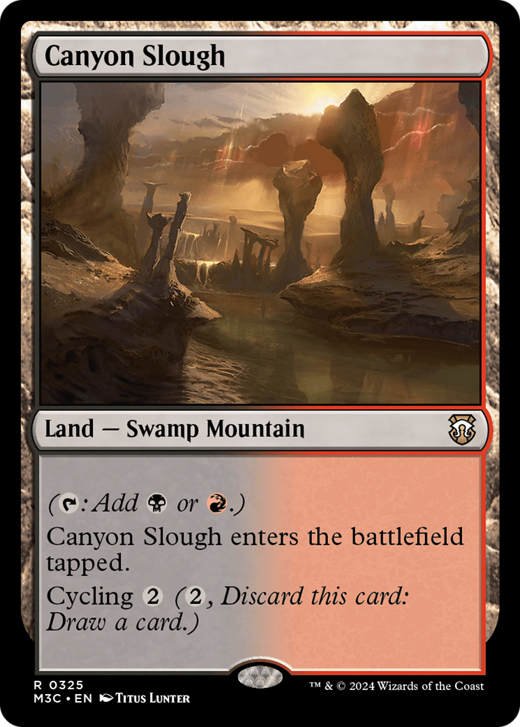 Canyon Slough (Ripple Foil) [Modern Horizons 3 Commander] | Webway Games