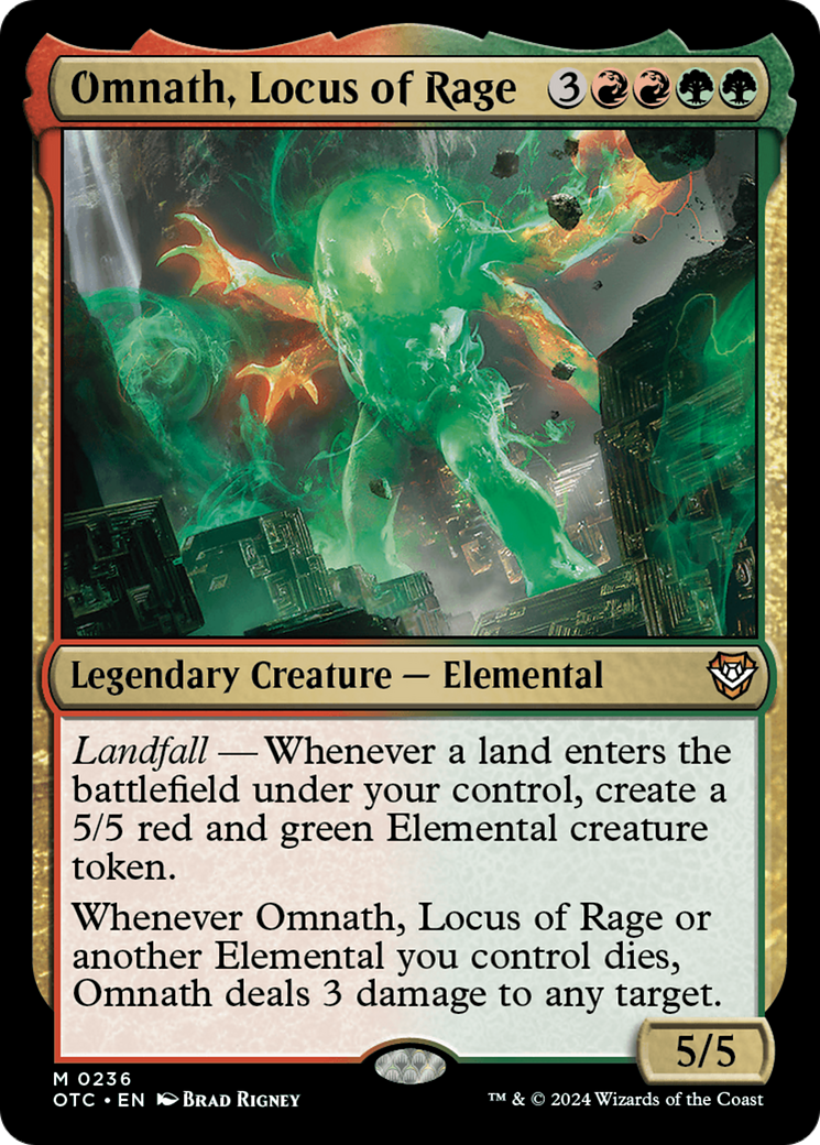 Omnath, Locus of Rage [Outlaws of Thunder Junction Commander] | Webway Games