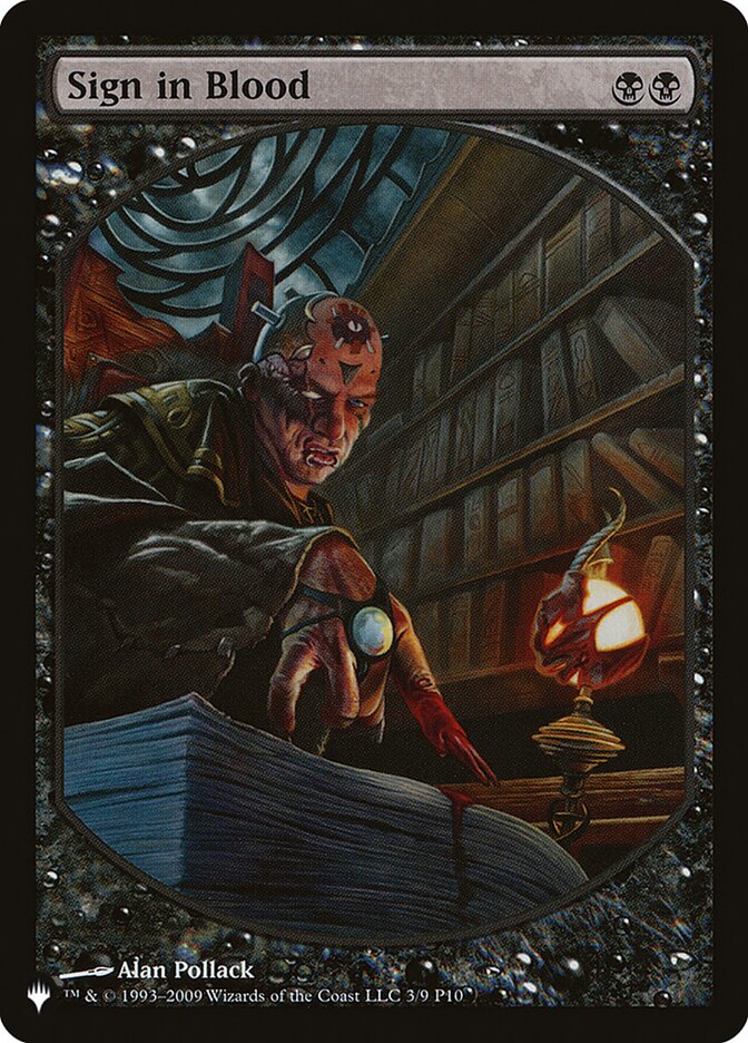 Sign in Blood [The List] | Webway Games