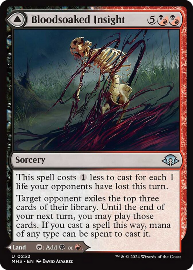 Bloodsoaked Insight // Sanguine Morass [Modern Horizons 3] | Webway Games