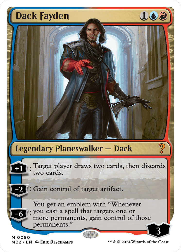 Dack Fayden (White Border) [Mystery Booster 2] | Webway Games