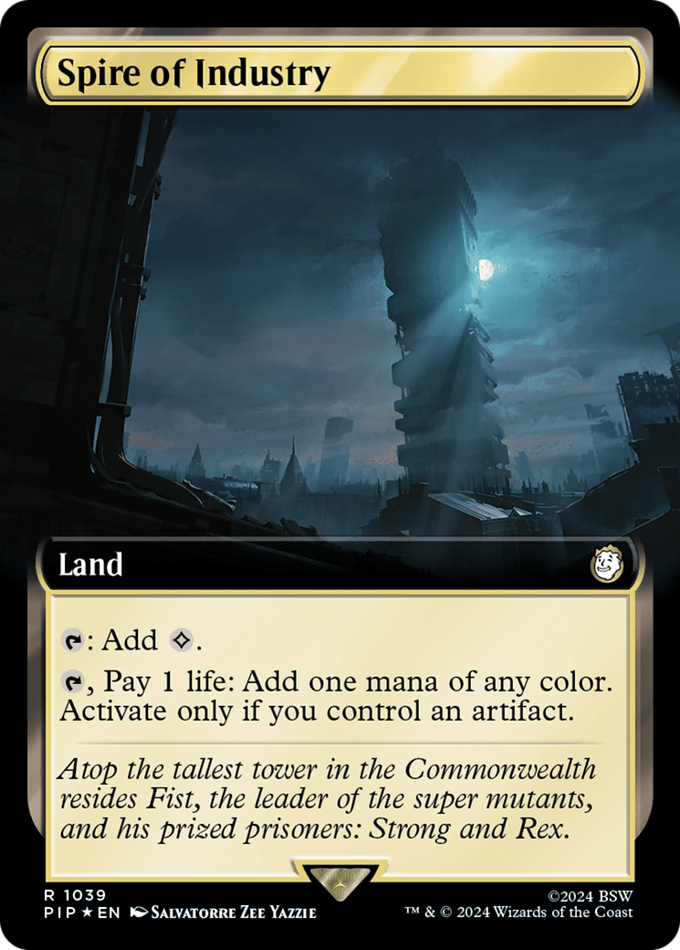 Spire of Industry (Extended Art) (Surge Foil) [Fallout] | Webway Games