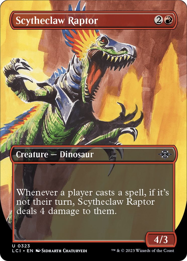 Scytheclaw Raptor (Borderless) [The Lost Caverns of Ixalan] | Webway Games