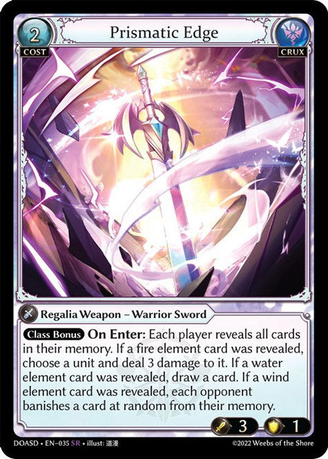 Prismatic Edge (035) [Dawn of Ashes: Starter Decks] | Webway Games