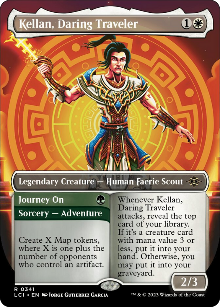Kellan, Daring Traveler (Borderless) [The Lost Caverns of Ixalan] | Webway Games