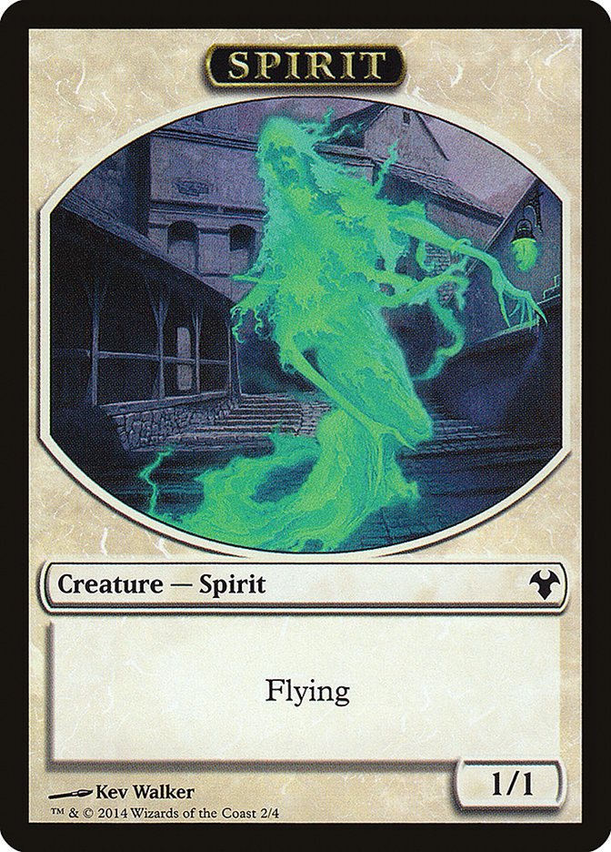 Soldier // Spirit Double-Sided Token [Modern Event Deck 2014 Tokens] | Webway Games