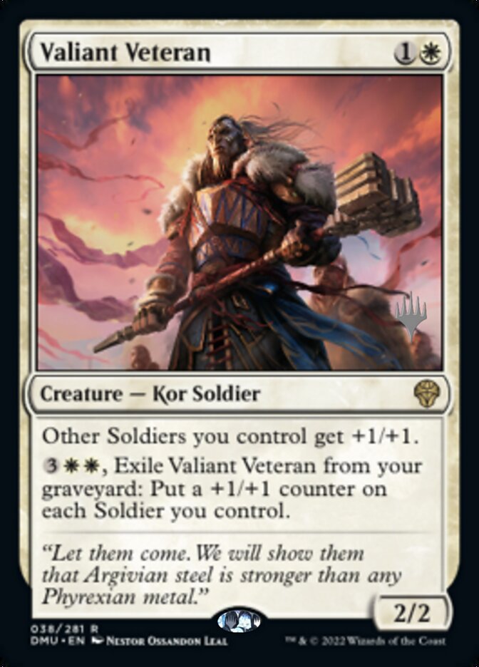 Valiant Veteran (Promo Pack) [Dominaria United Promos] | Webway Games