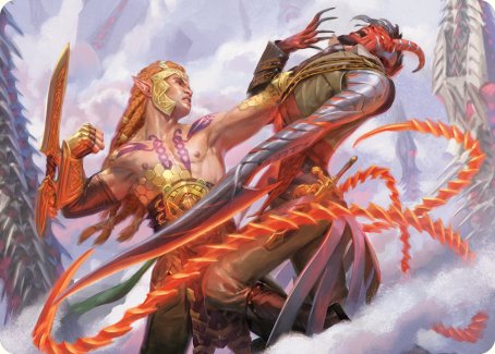 Tyvar's Stand Art Card [Phyrexia: All Will Be One Art Series] | Webway Games