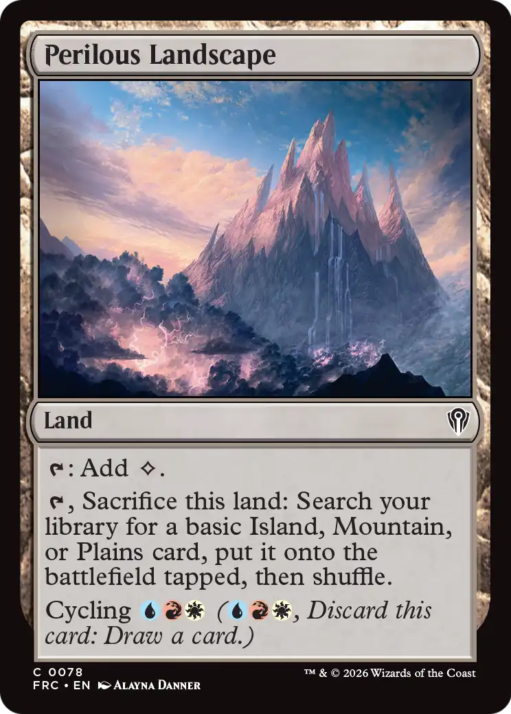 Perilous Landscape [Reality Fracture Commander] | Webway Games