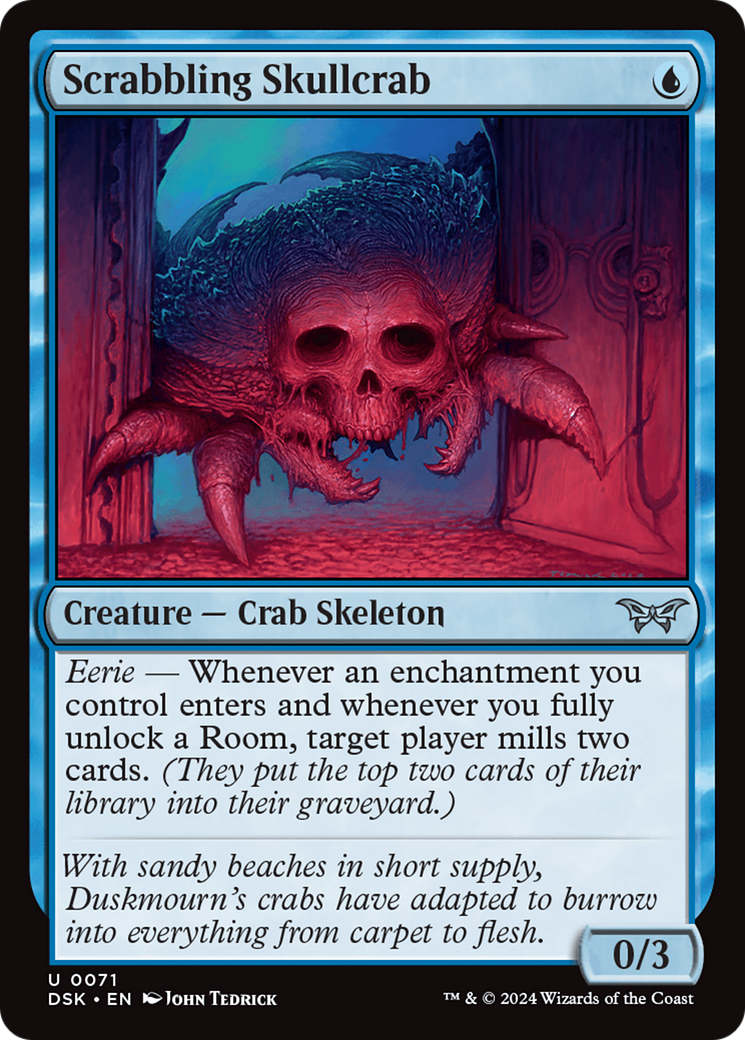Scrabbling Skullcrab [Duskmourn: House of Horror] | Webway Games