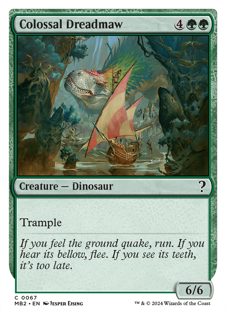 Colossal Dreadmaw (White Border) [Mystery Booster 2] | Webway Games