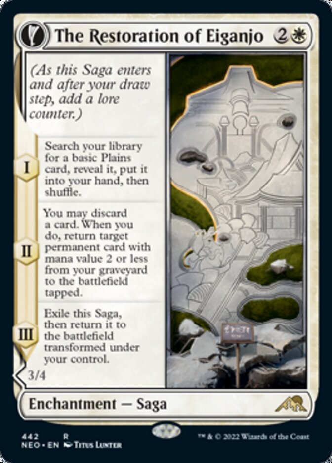 The Restoration of Eiganjo // Architect of Restoration (Extended Art) [Kamigawa: Neon Dynasty] | Webway Games