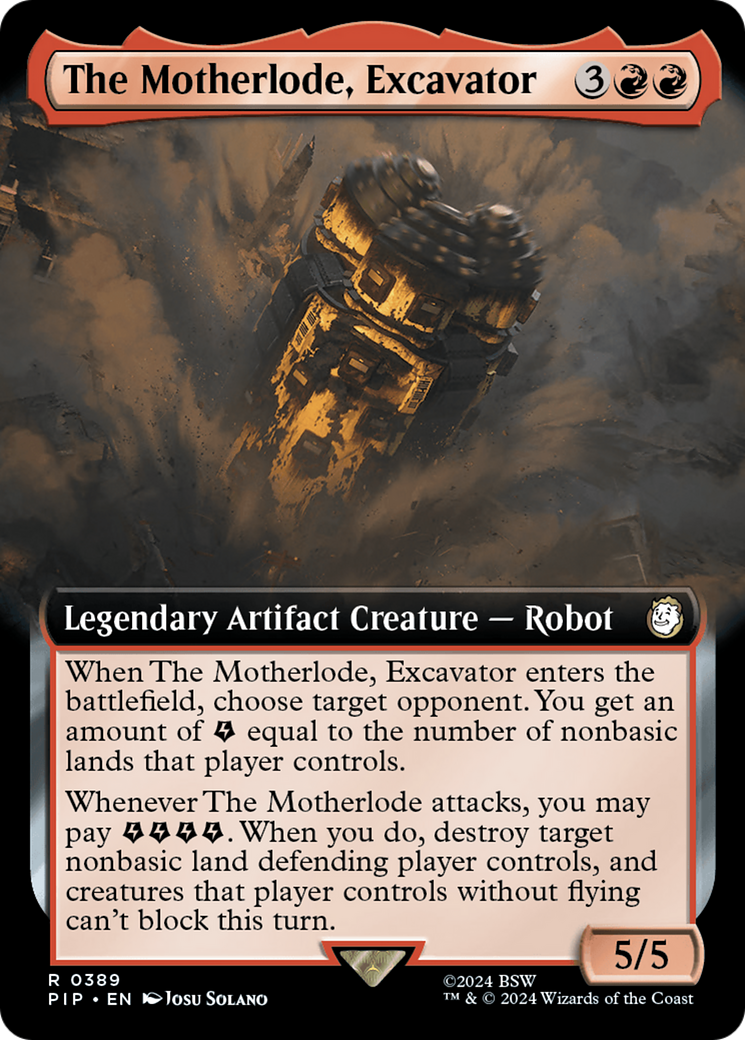 The Motherlode, Excavator (Extended Art) [Fallout] | Webway Games