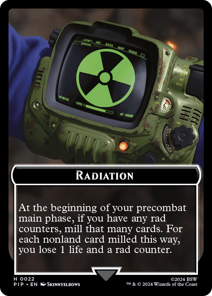Radiation // Copy Double-Sided Token [Fallout Tokens] | Webway Games