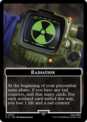 Radiation // Robot Double-Sided Token [Fallout Tokens] | Webway Games