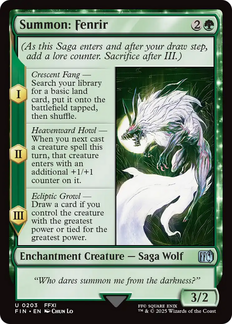 Summon: Fenrir [FINAL FANTASY] | Webway Games