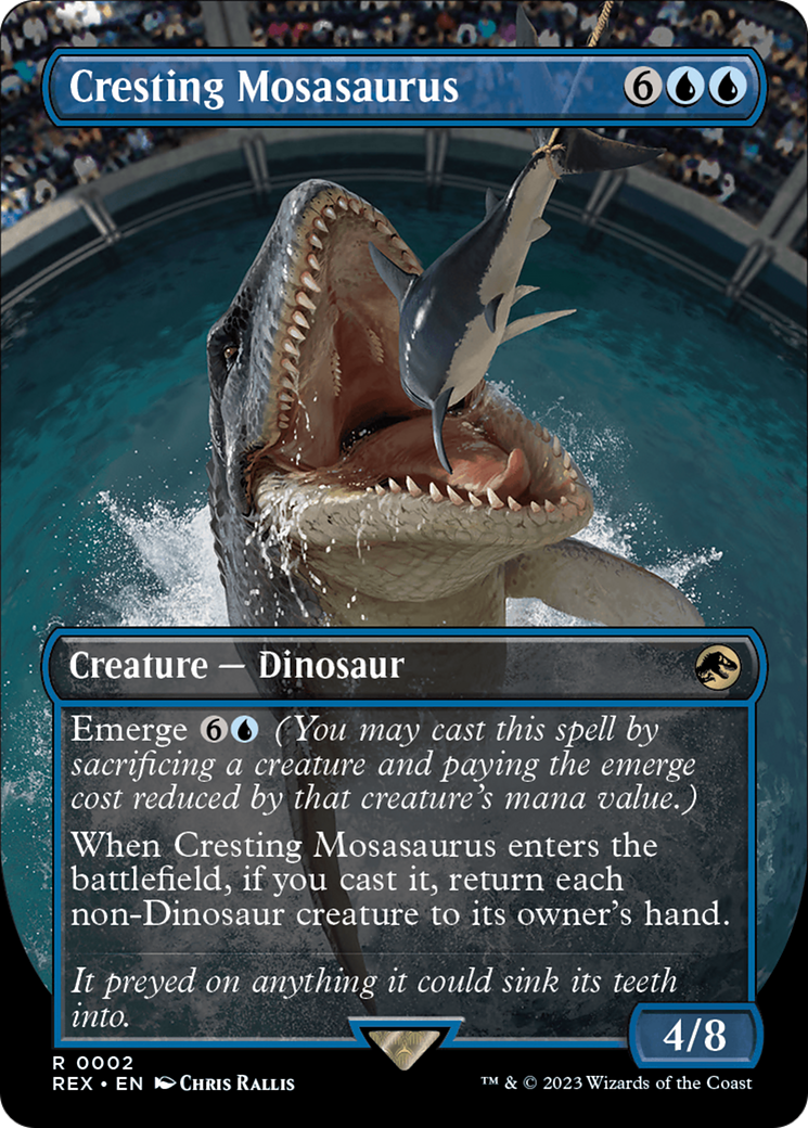 Cresting Mosasaurus (Borderless) [Jurassic World Collection] | Webway Games