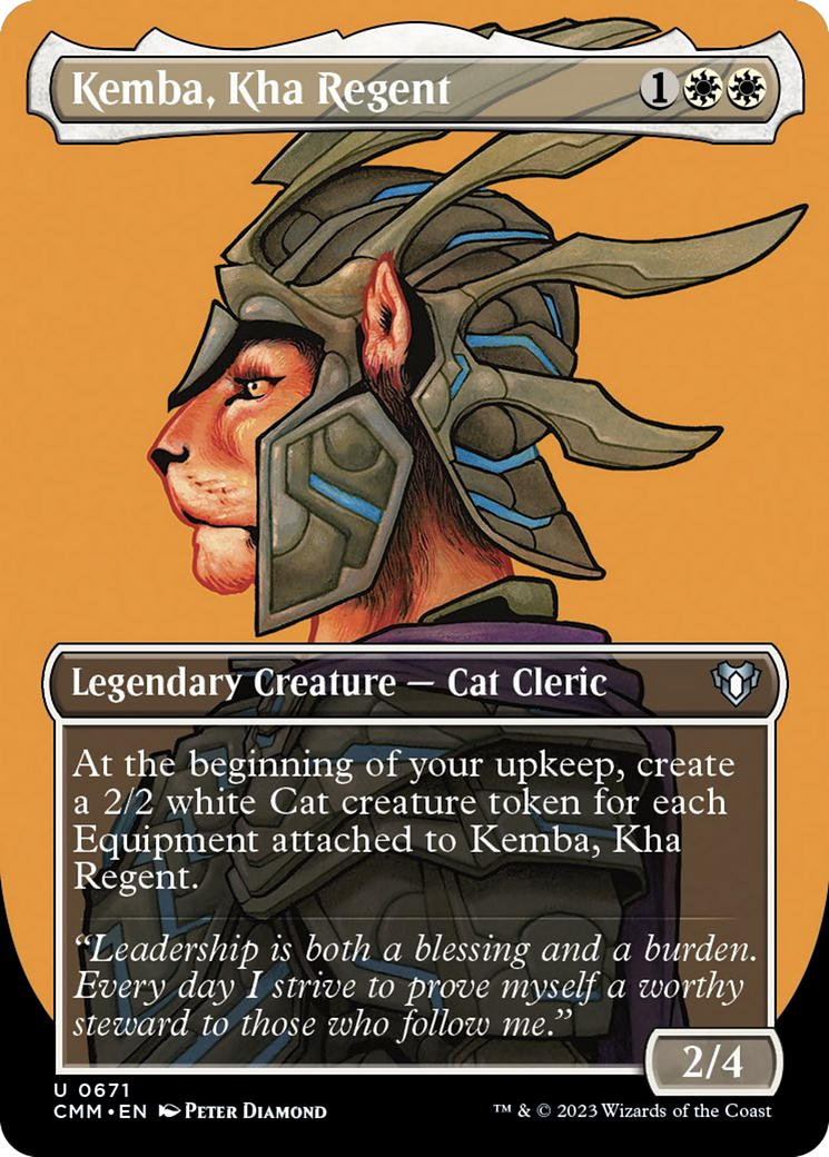Kemba, Kha Regent (Borderless Profile) [Commander Masters] | Webway Games