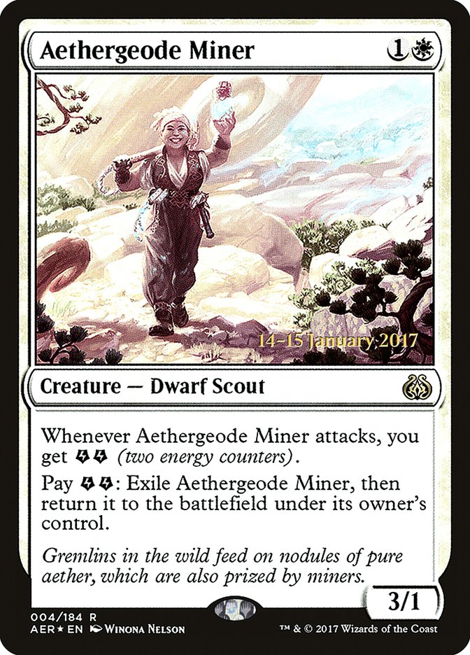Aethergeode Miner [Aether Revolt Prerelease Promos] | Webway Games