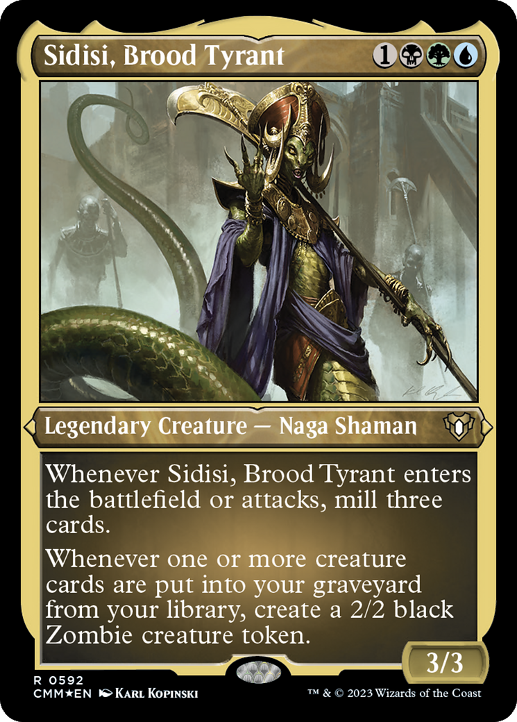 Sidisi, Brood Tyrant (Foil Etched) [Commander Masters] | Webway Games
