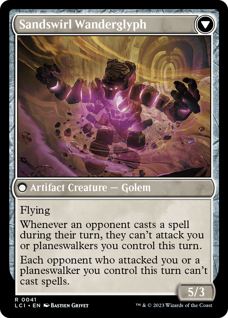 Unstable Glyphbridge // Sandswirl Wanderglyph [The Lost Caverns of Ixalan Prerelease Cards] | Webway Games