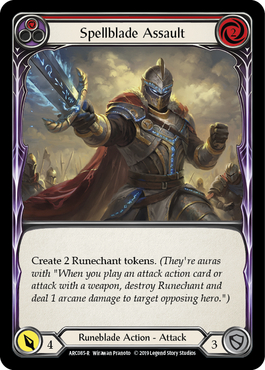 Spellblade Assault (Red) [ARC085-R] (Arcane Rising)  1st Edition Normal | Webway Games