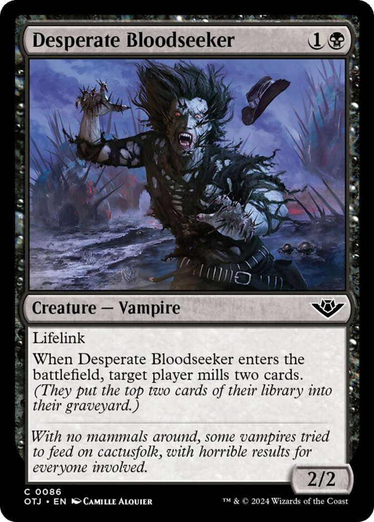 Desperate Bloodseeker [Outlaws of Thunder Junction] | Webway Games