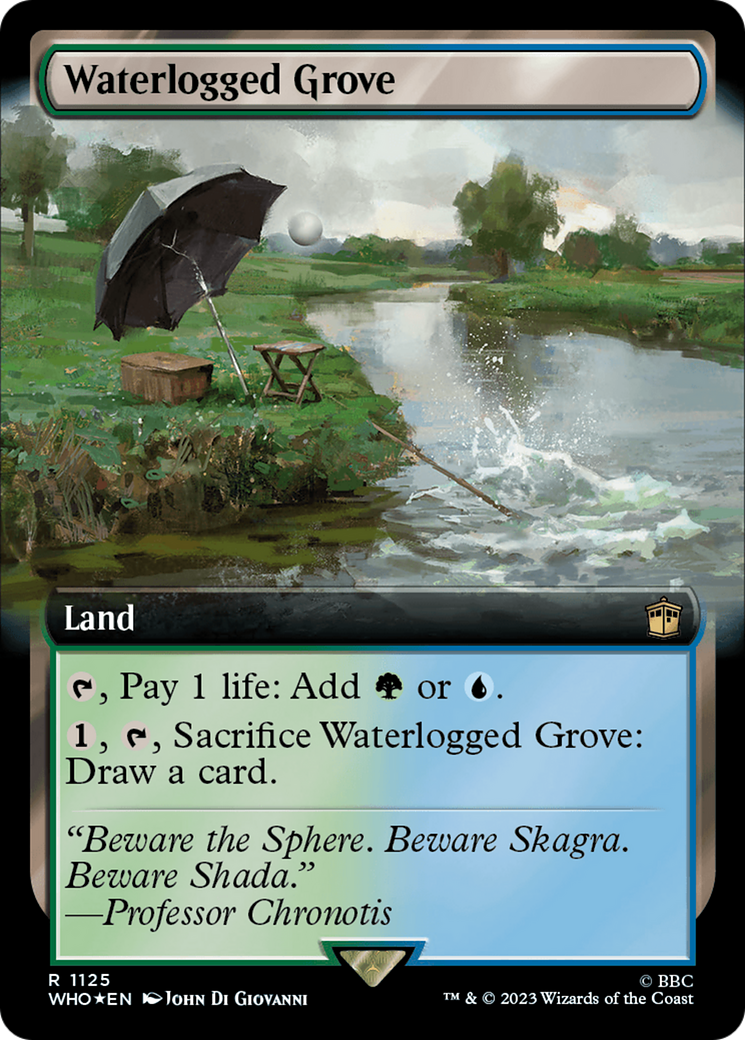 Waterlogged Grove (Extended Art) (Surge Foil) [Doctor Who] | Webway Games