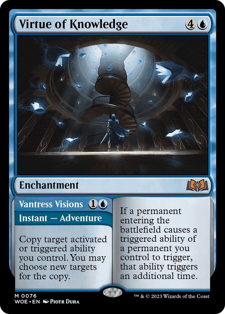 Virtue of Knowledge // Vantress Visions [Wilds of Eldraine] | Webway Games