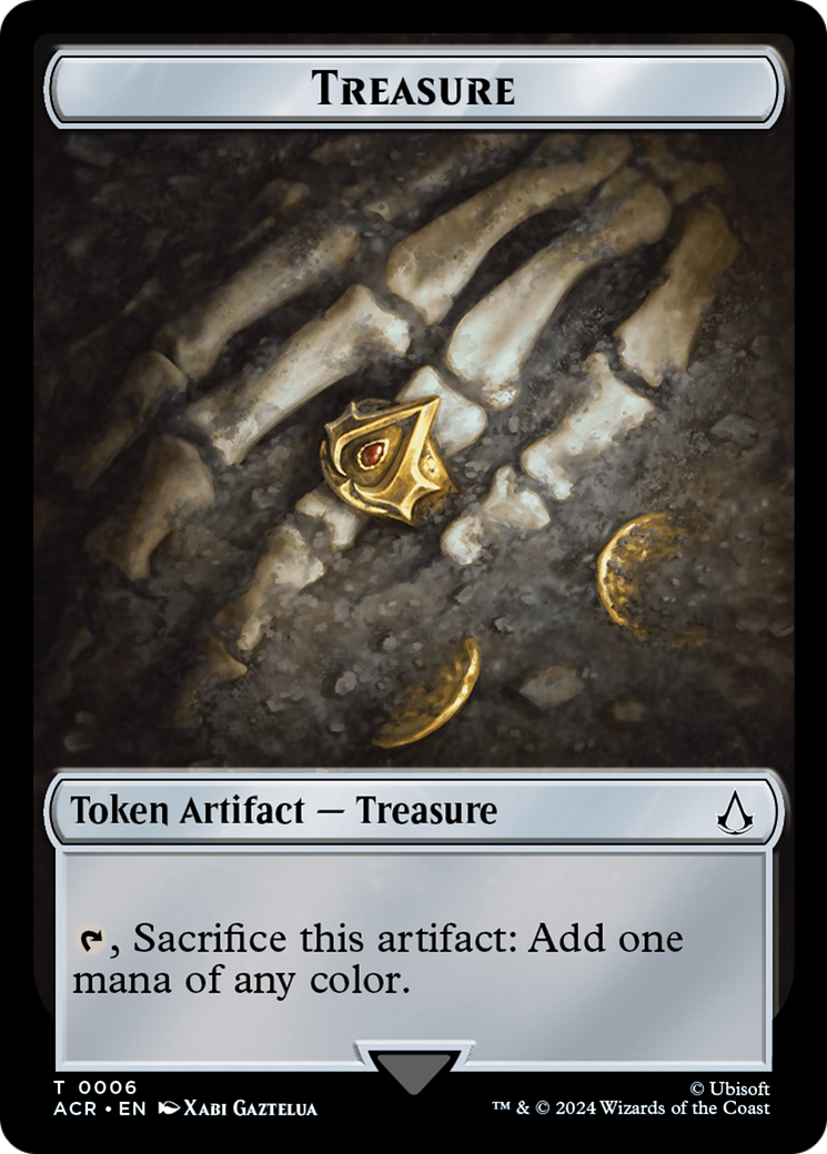 Assassin // Treasure Double-Sided Token [Assassin's Creed Tokens] | Webway Games