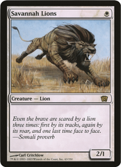 Savannah Lions (Oversized) [Eighth Edition Box Topper] | Webway Games