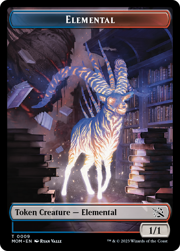 Elemental (22) // Elemental (9) Double-Sided Token [March of the Machine Commander Tokens] | Webway Games