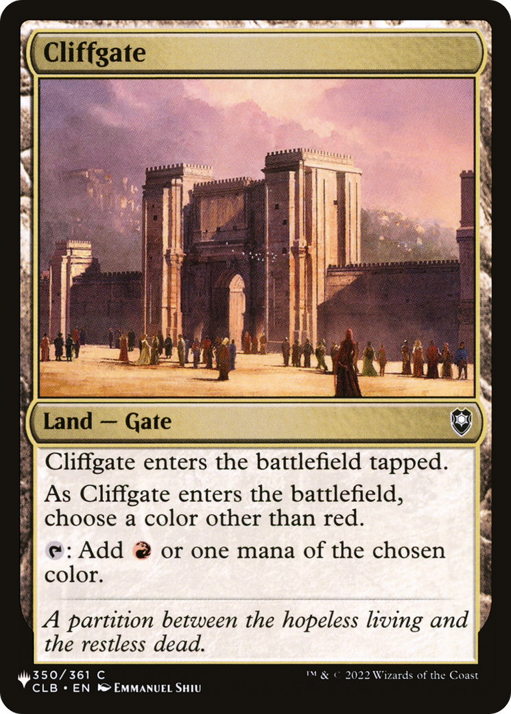 Cliffgate [The List] | Webway Games