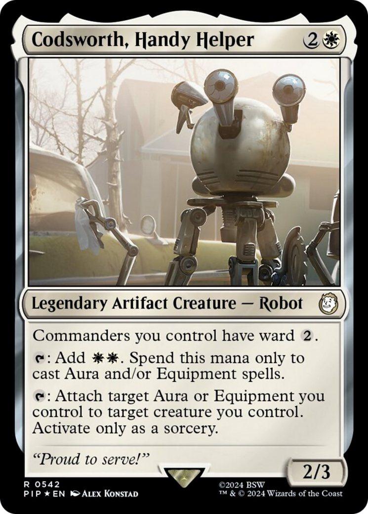 Codsworth, Handy Helper (Surge Foil) [Fallout] | Webway Games