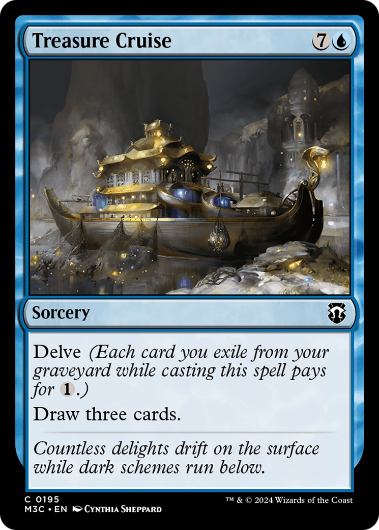 Treasure Cruise (Ripple Foil) [Modern Horizons 3 Commander] | Webway Games