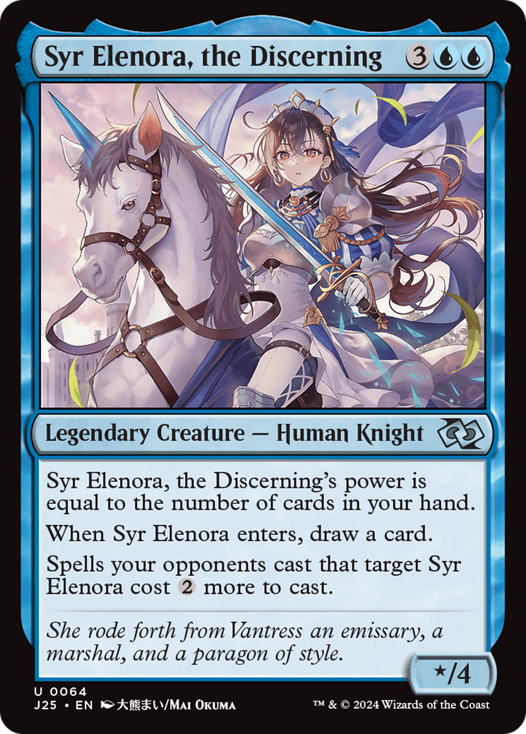 Syr Elenora, the Discerning (Anime) [Foundations Jumpstart] | Webway Games