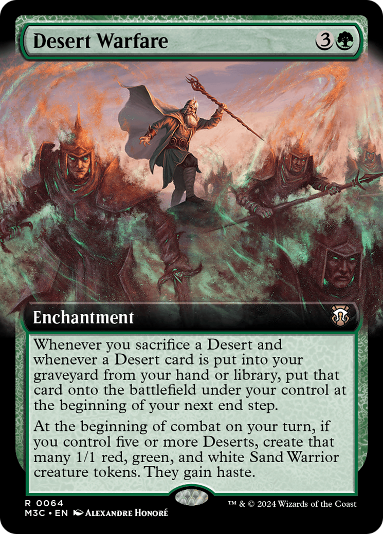 Desert Warfare (Extended Art) [Modern Horizons 3 Commander] | Webway Games