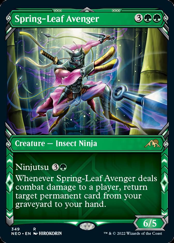 Spring-Leaf Avenger (Showcase Ninja) [Kamigawa: Neon Dynasty] | Webway Games
